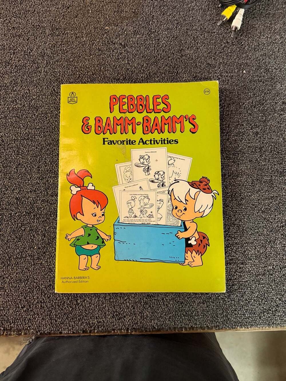 Vintage 1982 Pebbles & Bamm-Bamm's Favorite Activities Activity Book Hanna-Barbe
